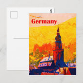Duitsland, reizen in het verleden briefkaart (Voorkant / Achterkant)