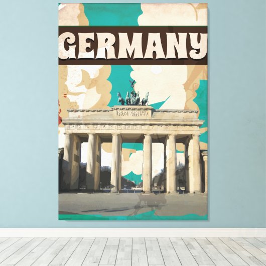  DUITSLAND REIZIGER POTER CANVAS AFDRUK (Insitu (Houten vloer))