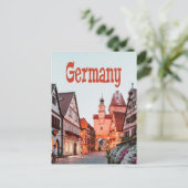 Duitsland rijtjeshuizen briefkaart (Staand voorkant)