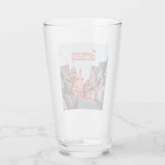 Duitsland rijtjeshuizen glas (Achterkant)