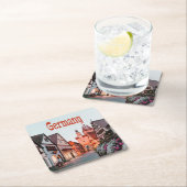 Duitsland rijtjeshuizen kartonnen onderzetters (Insitu)