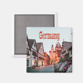 Duitsland rijtjeshuizen magneet (Voorkant / Achterkant)