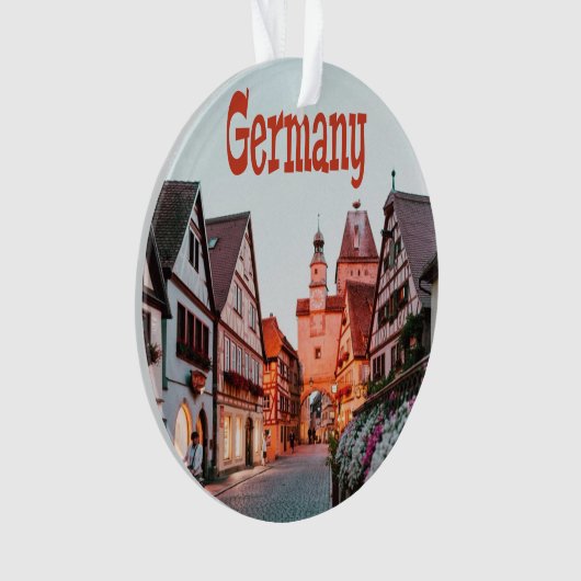 Duitsland rijtjeshuizen ornament (voorkant)