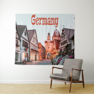 Duitsland rijtjeshuizen wandkleed