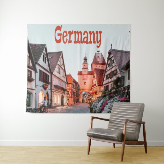 Duitsland rijtjeshuizen wandkleed (In Situ (horizontaal))
