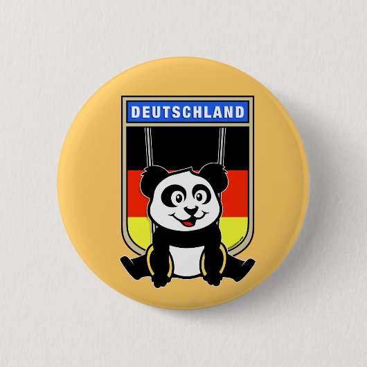 Duitsland Rings Panda Ronde Button 5,7 Cm (Voorkant)