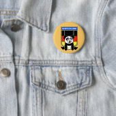 Duitsland Rings Panda Ronde Button 5,7 Cm (In situ)