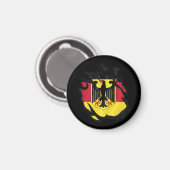 Duitsland ripte vlag magneet (Voorkant / Achterkant)