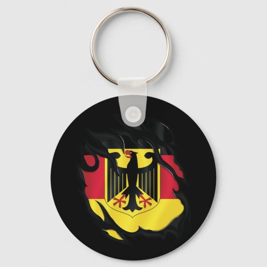 Duitsland ripte vlag sleutelhanger (Voorkant)