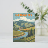 Duitsland River Valley Travel Briefkaart (Staand voorkant)