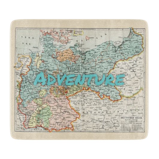 Duitsland Road Map Adventure Snijplank (Voorkant)