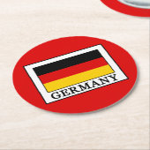 Duitsland Ronde Kartonnen Onderzetter (Gebogen)