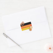 Duitsland Ronde Sticker (Envelop)