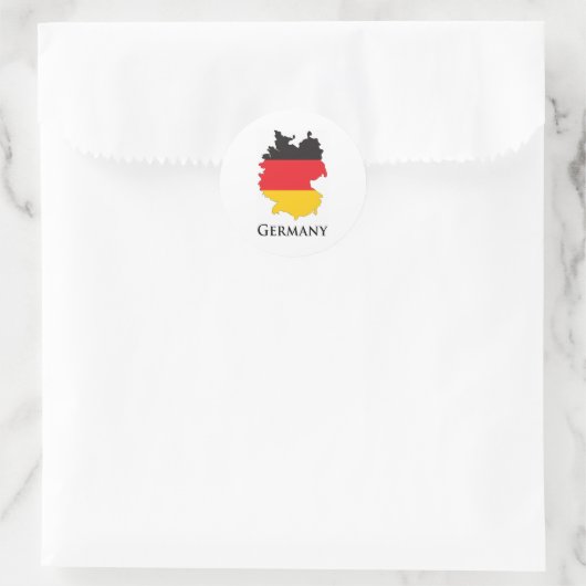 Duitsland Ronde Sticker (Tas)