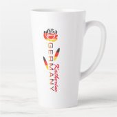 Duitsland - Roos op persoonlijke titel grote latte Mok (Rechts)