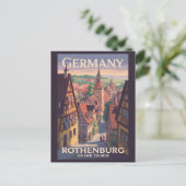 Duitsland Rothenburg ob der Tauber Illustratie Kun Briefkaart (Staand voorkant)