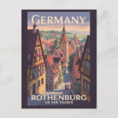 Duitsland Rothenburg ob der Tauber Illustratie Kun Briefkaart (Voorkant)