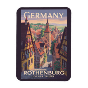Duitsland Rothenburg ob der Tauber Illustratie Kun Magneet