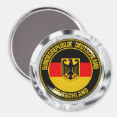Duitsland Round Emblem Magneet (Voorkant / Achterkant)