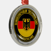 Duitsland Round Emblem Metalen Ornament (Rechts)