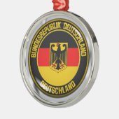 Duitsland Round Emblem Metalen Ornament (Links)