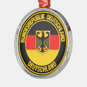 Duitsland Round Emblem Metalen Ornament (Links)