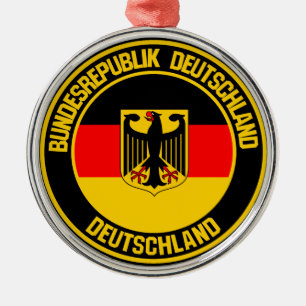 Duitsland Round Emblem Metalen Ornament