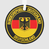 Duitsland Round Emblem Ornament (achterkant)