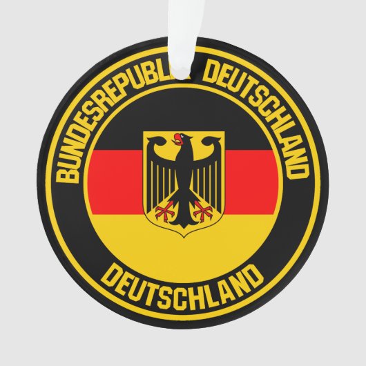 Duitsland Round Emblem Ornament (voorkant)