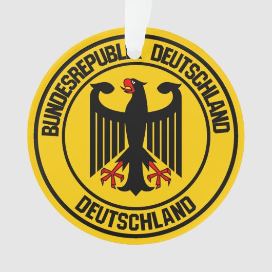 Duitsland Round Emblem Ornament (voorkant)