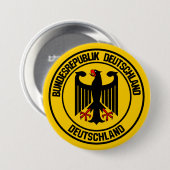 Duitsland Round Emblem Ronde Button 7,6 Cm (Voorkant /achterkant)