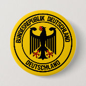 Duitsland Round Emblem Ronde Button 7,6 Cm (Voorkant)