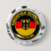 Duitsland Round Emblem Ronde Button 7,6 Cm (Voorkant)