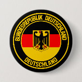 Duitsland Round Emblem Ronde Button 7,6 Cm (Voorkant)
