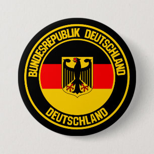 Duitsland Round Emblem Ronde Button 7,6 Cm