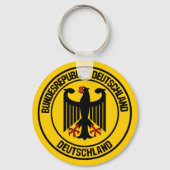 Duitsland Round Emblem Sleutelhanger (Voorkant)