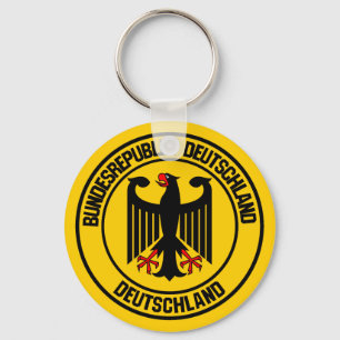 Duitsland Round Emblem Sleutelhanger