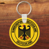 Duitsland Round Emblem Sleutelhanger (Voorkant)