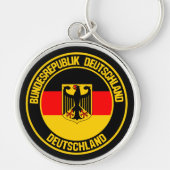Duitsland Round Emblem Sleutelhanger (Voorkant)