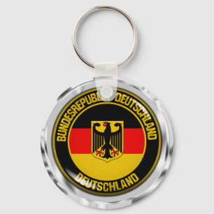 Duitsland Round Emblem Sleutelhanger