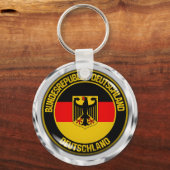 Duitsland Round Emblem Sleutelhanger (Voorkant)