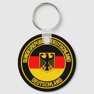 Duitsland Round Emblem Sleutelhanger