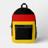 Duitsland rugzak, patriottisch, Duitse vlag Bedrukte Rugzak (Voorkant)