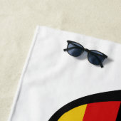 DUITSLAND Shades aangepaste tekst strandhanddoek Strandlaken (In situ)