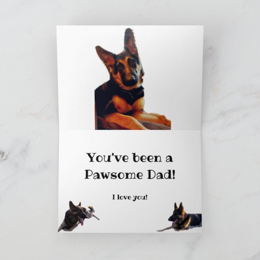 DUITSLAND SHEPHERD VADERDAG  KAART (Binnen)