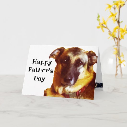 DUITSLAND SHEPHERD VADERDAG  KAART (Gele Bloem)