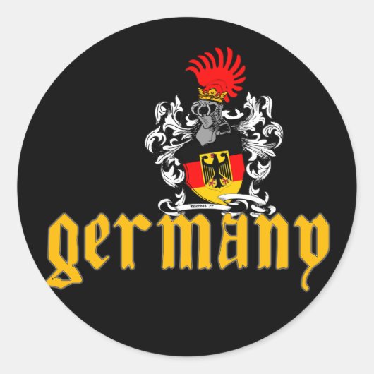 Duitsland Shield Sticker (Voorkant)