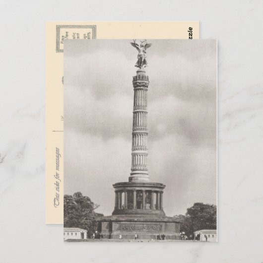  Duitsland, Siegessaule Column Briefkaart (Voorkant / Achterkant)