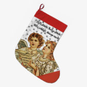 DUITSLAND SILENT NACHTS W/ ANGELS Kerstmis stoppen Grote Kerstsok (Voorkant (Hangend))