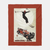 Duitsland - Skier Jumping Fleece Deken (Voorkant)